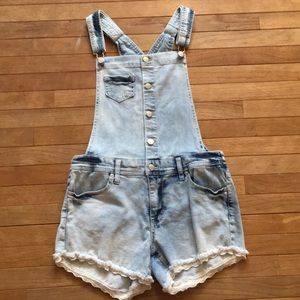 Acid wash overalls